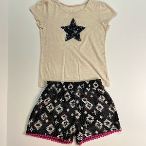 Garanimals and Faded Glory Girls Outfit (T-shirt + Shorts)